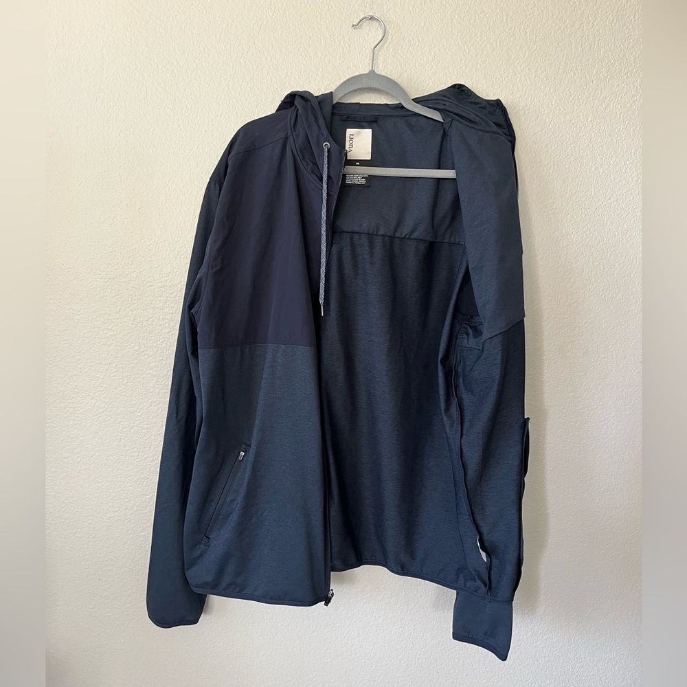 Vuori Sunday Element Track Jacket in Blue Ink Heather Men’s Size XXL - Picture 4 of 16